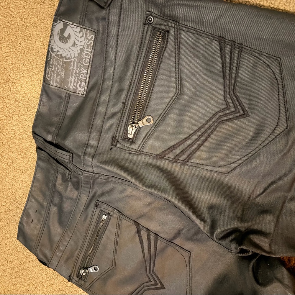 Guess Black Jeans with Zipper Pockets - Drexel Skinny (discontinued)
